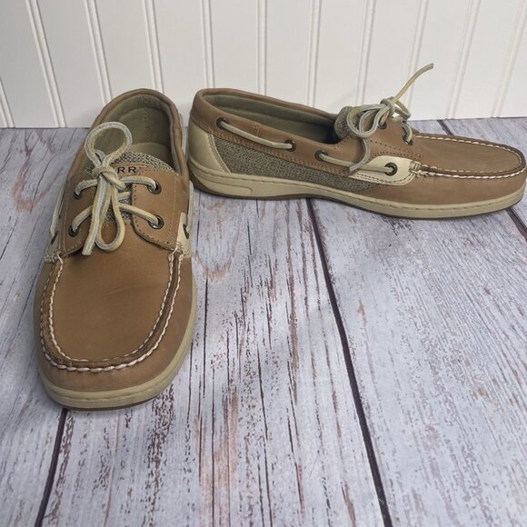 Sperry Women's Bluefish 2 Eye Boat Shoe Size 10 M Fishermen Preppy Nautical - Picture 1 of 16
